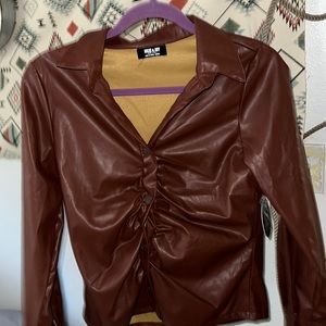 Leather shirt